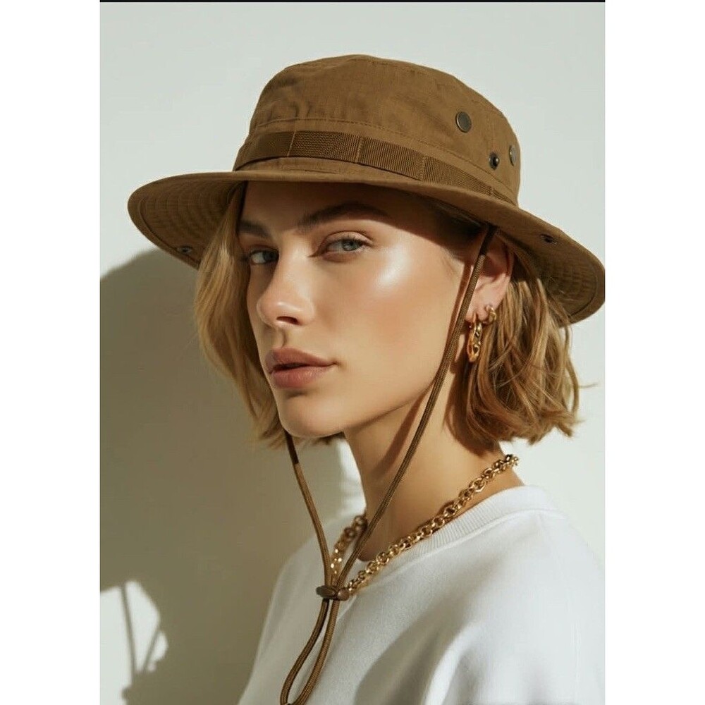 HOT SUN HOT WEATHER TYPE II BOONIE TAN SIZE XL 60 - Picture 2 of 16